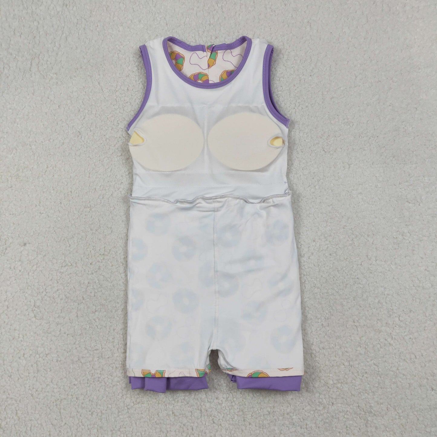 GSD2867 Mardi Gras Donut Purple Yoga Sleeveless Dresses for Girls 202512 RTS