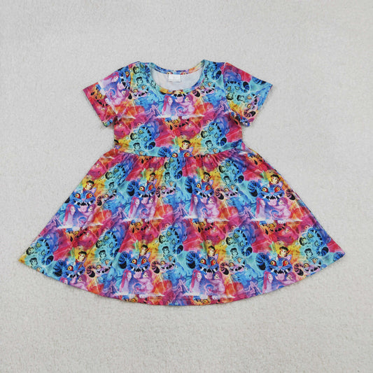 GSD2920 Kpop Colored Short Sleeve Dresses for Girls 202511 RTS