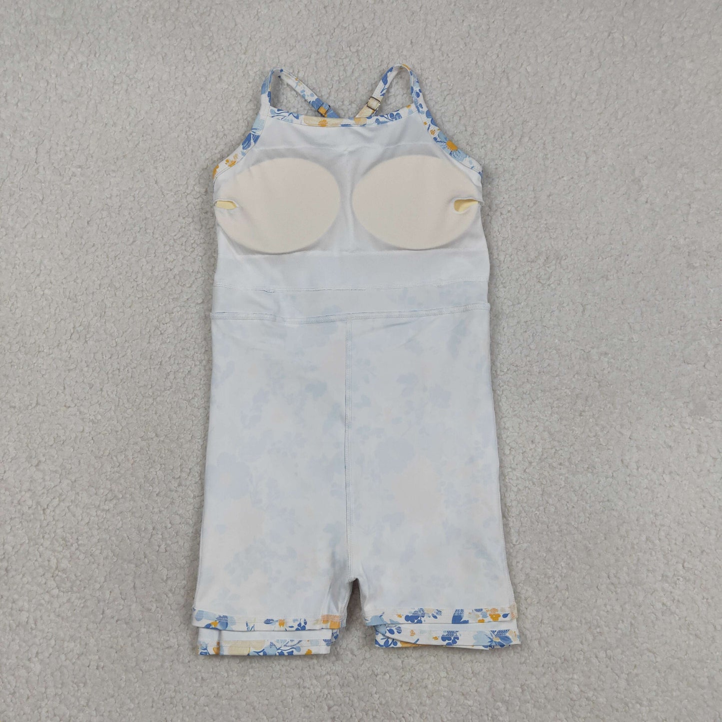 GSD3565 Blue Flower Yoga Sleeveless Dresses for Girls 202603 RTS