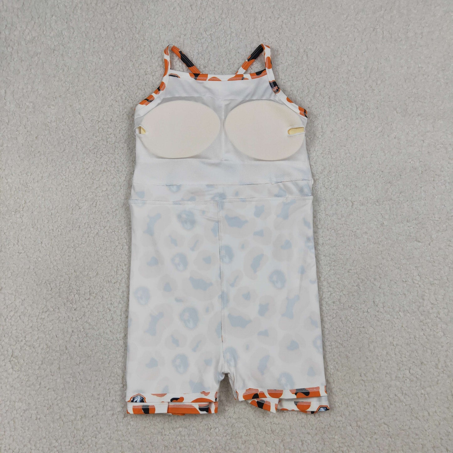 GSD3634 Go Team Puppy Orange Black Leopard Yoga Sleeveless Dresses for Girls 202603 RTS