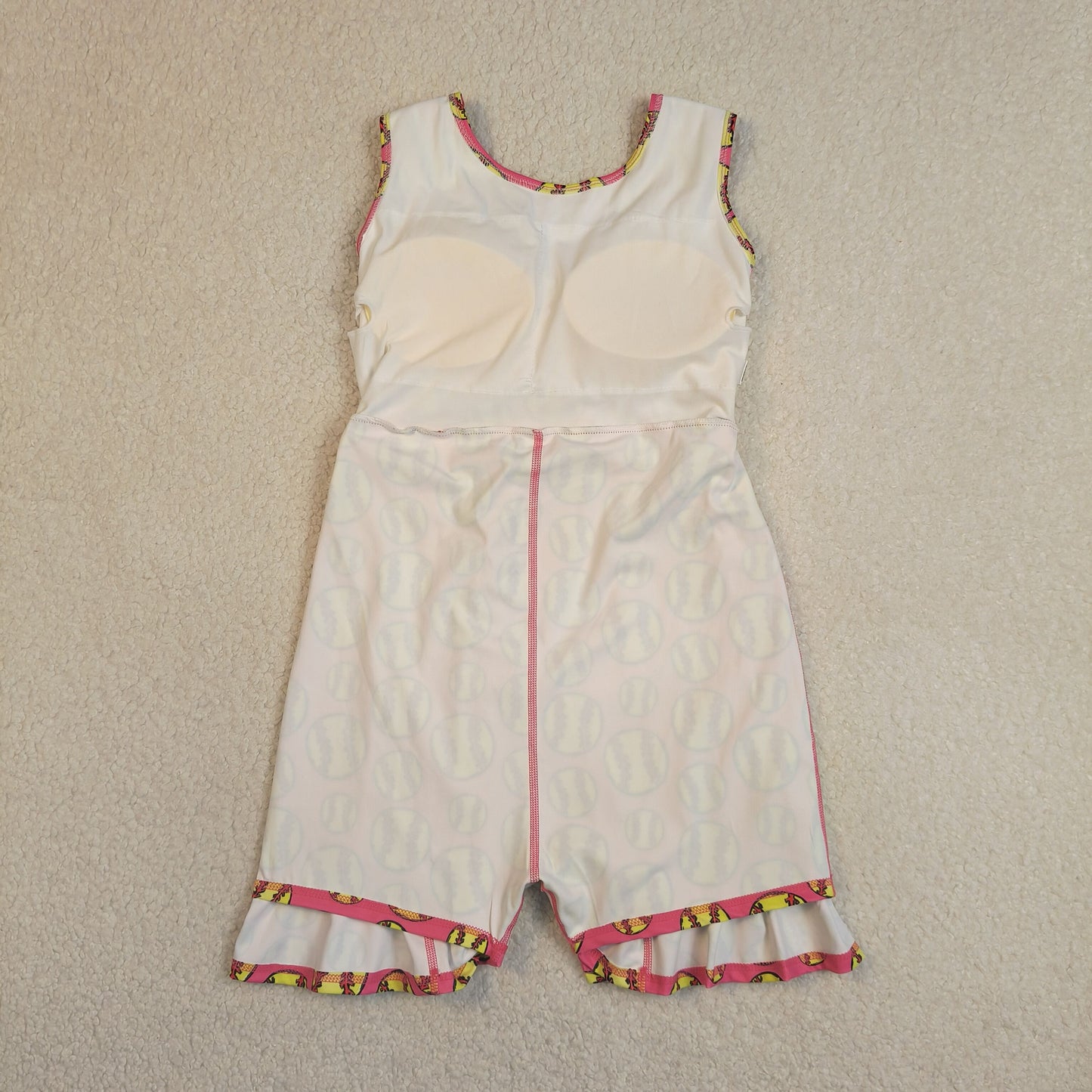 GSD3800 Softball Rose Red Yoga Dresses for Girls 202604 RTS