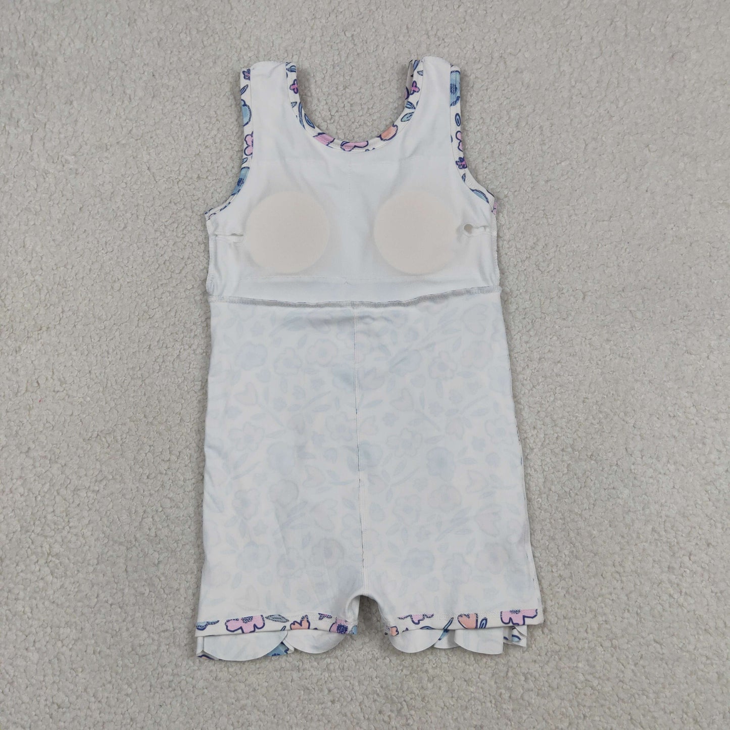 GSD3808 Flower Pink Bows Ruffle Sleeveless Yoga Dresses for Girls 202605 RTS