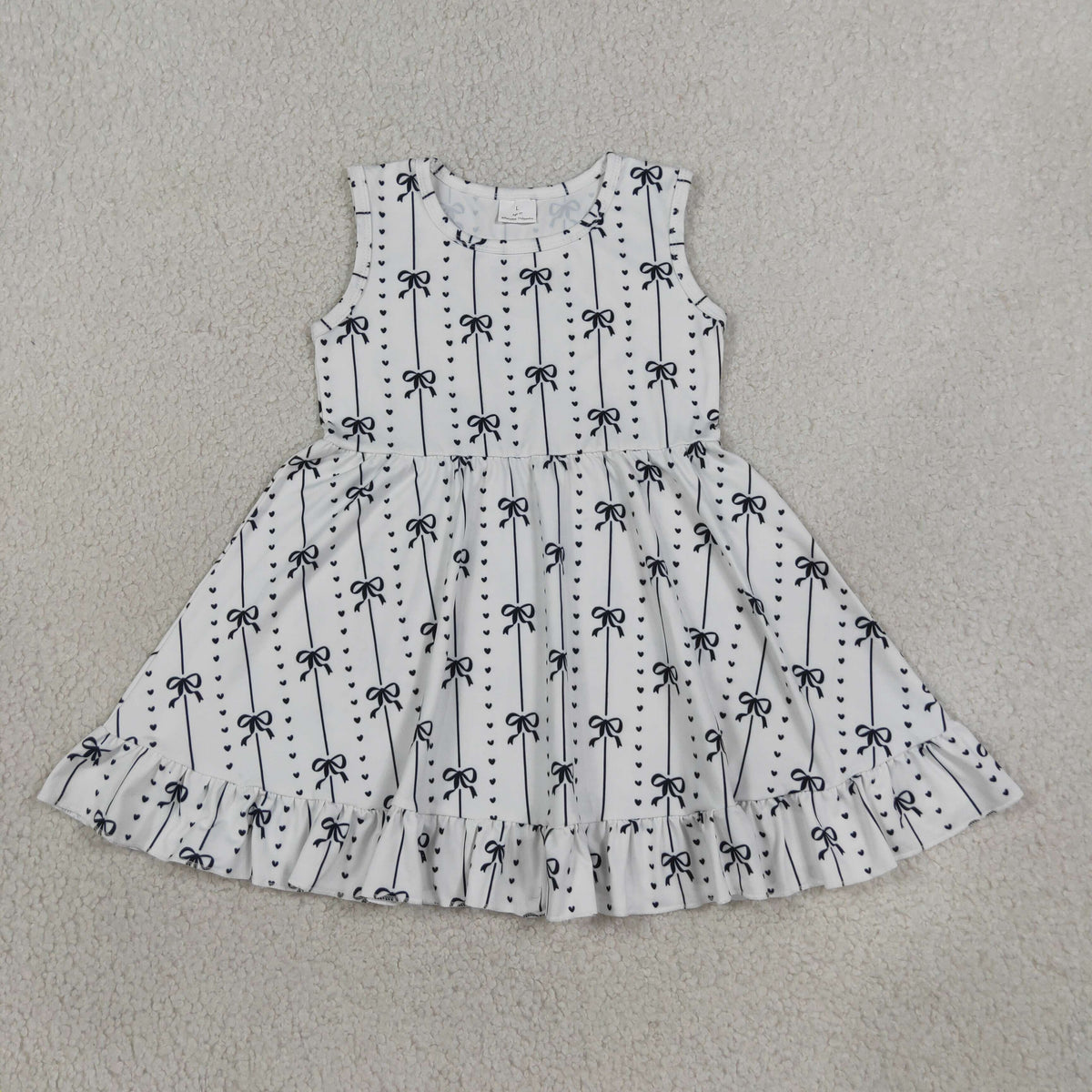 GSD4153 Black Bows Love Sleeveless Dresses for Girls 202607 RTS