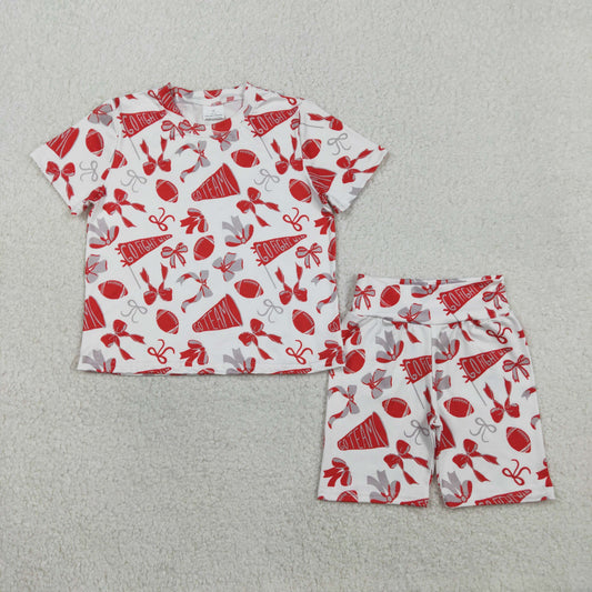 GSSO2727 Football Go Team Short Sleeve Shorts Girls Set 202601 RTS