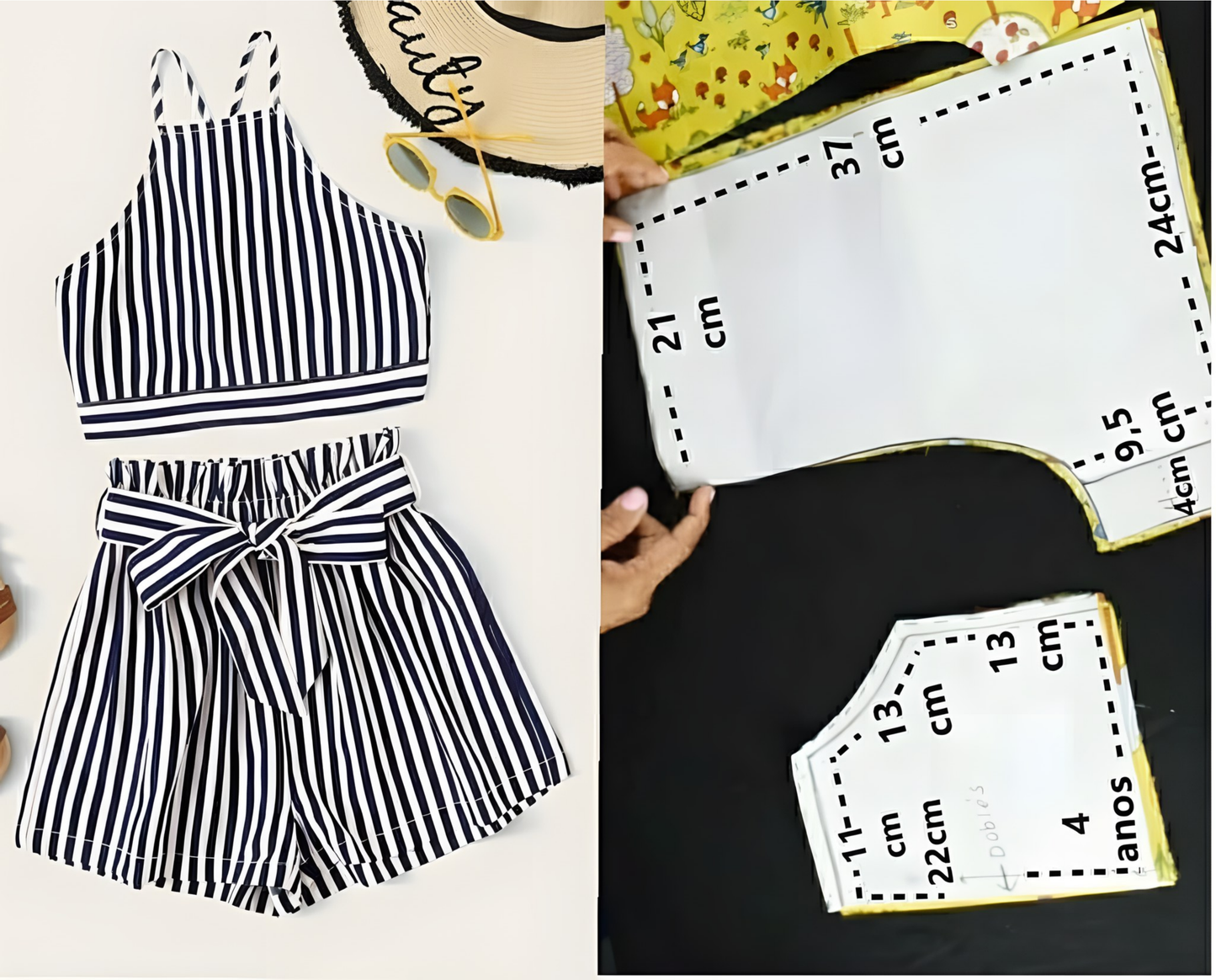 MOQ 5 PCS Preorder GSSO2854 Black White Stripe Sleeveless Shorts Girls Sets 202511