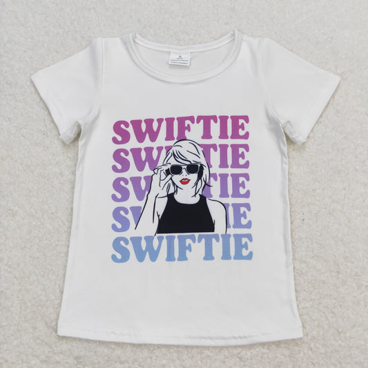 GT0550 Swiftie White Short Sleeve Top Girls T-shirts RTS 202508