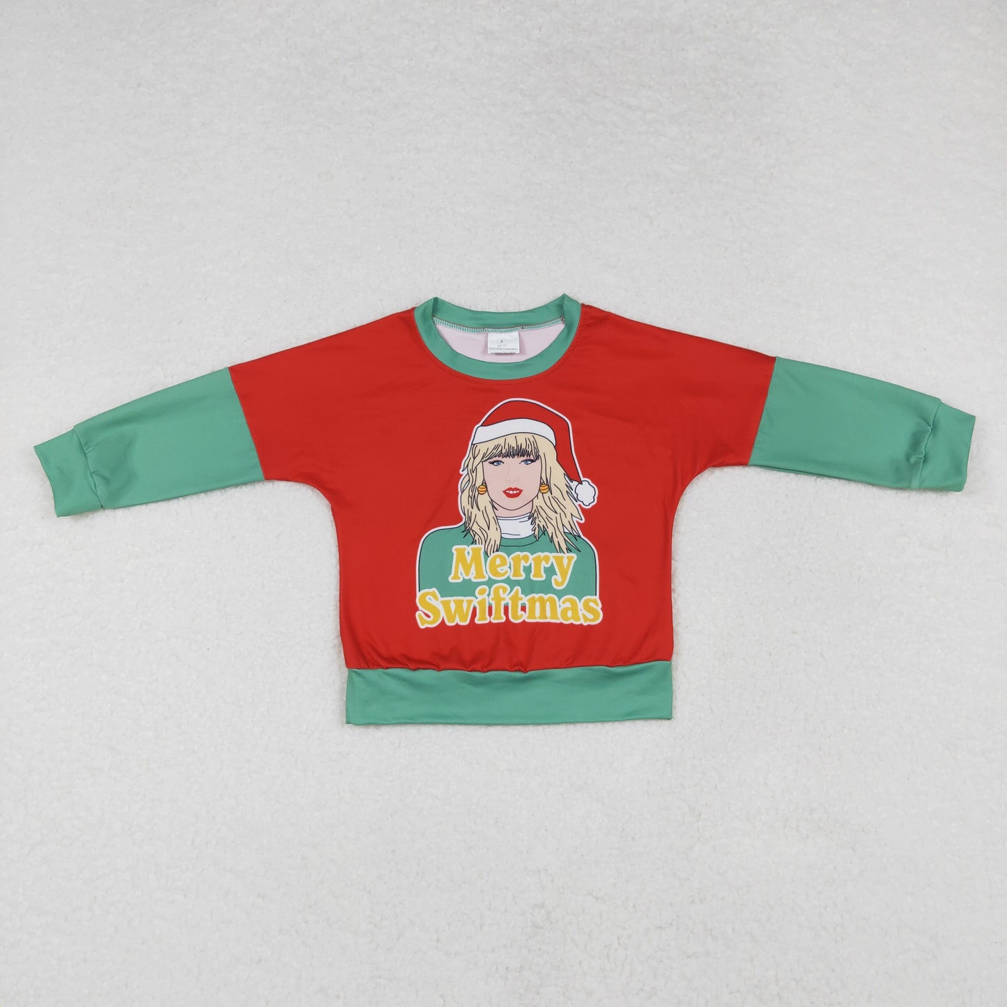 GT0704 merry swiftmas red-green long-sleeved top