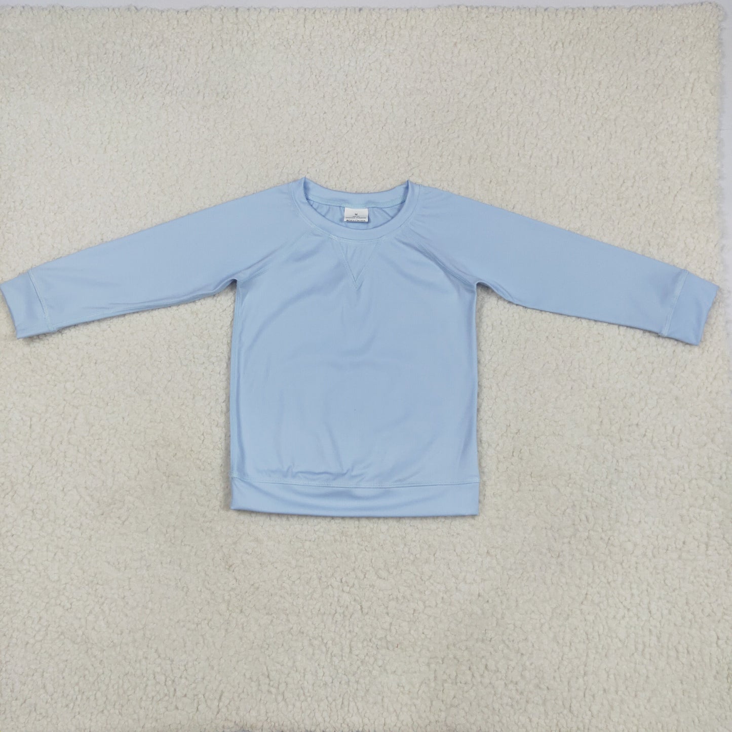 GT0970 Yoga Top Pure Blue Purple Long Sleeve Top Shirts Girls Boutique clothes 202505 RTS