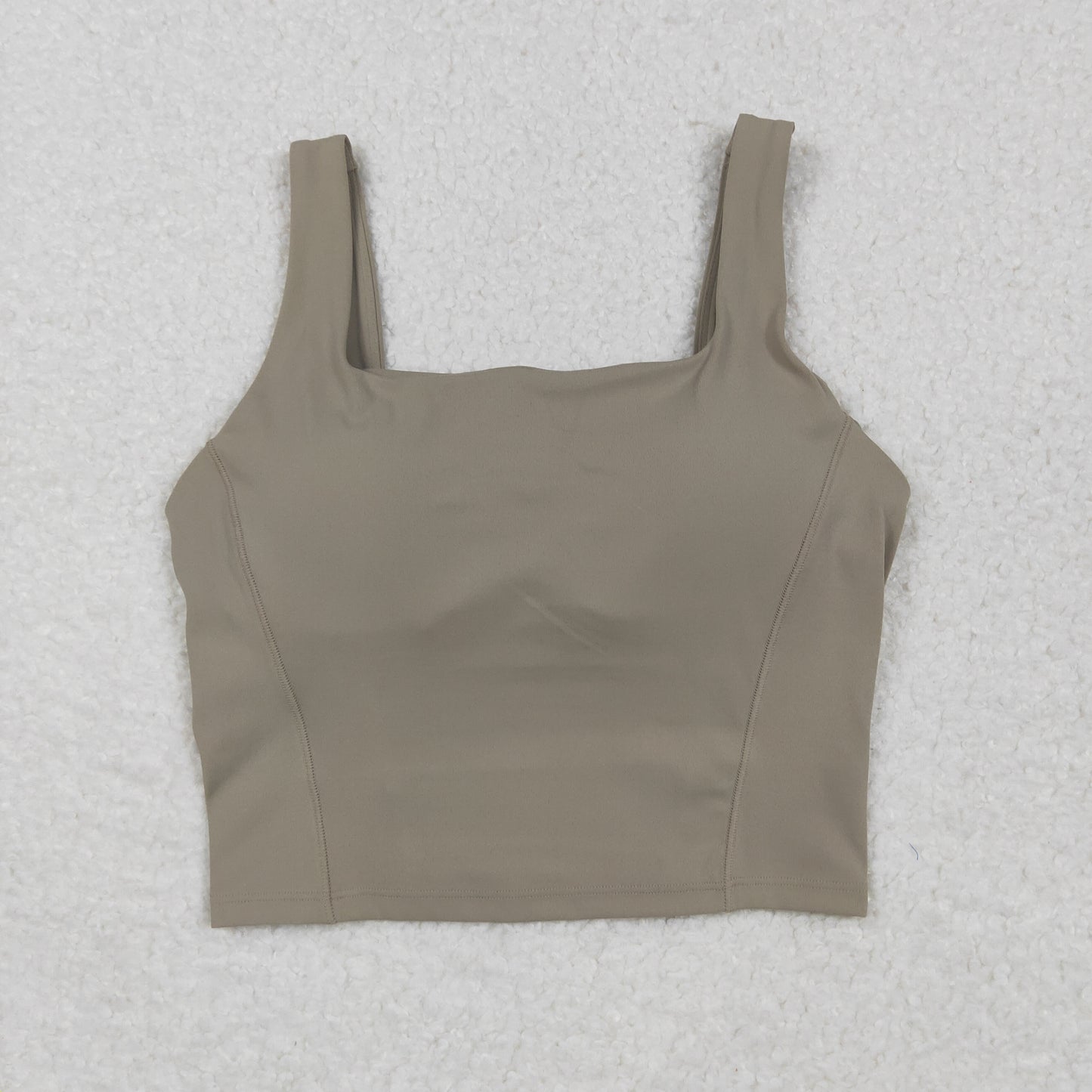 GT1057 Pre-Order Adult Women's Light Brown Green Yoga Vest 202506 Local Warehouse