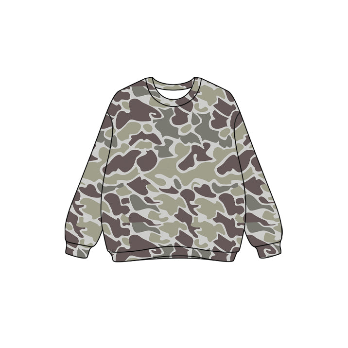 Preorder GT1124 Adult Women's Camouflage Long Sleeve Top 202507
