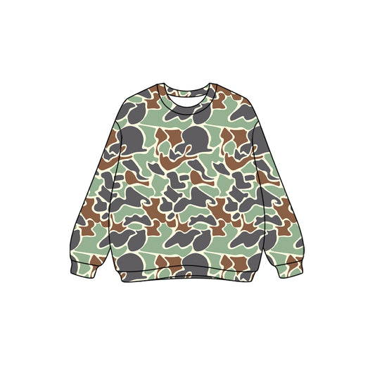 Preorder GT1125 Adult Women's Camouflage Long Sleeve Top 202507