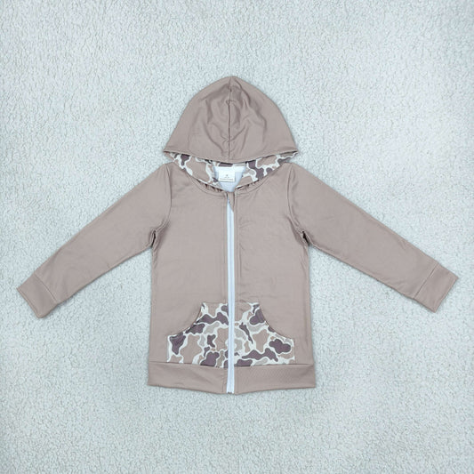 GT1144 Hunting Camo Elk Hoodie Kids Coat