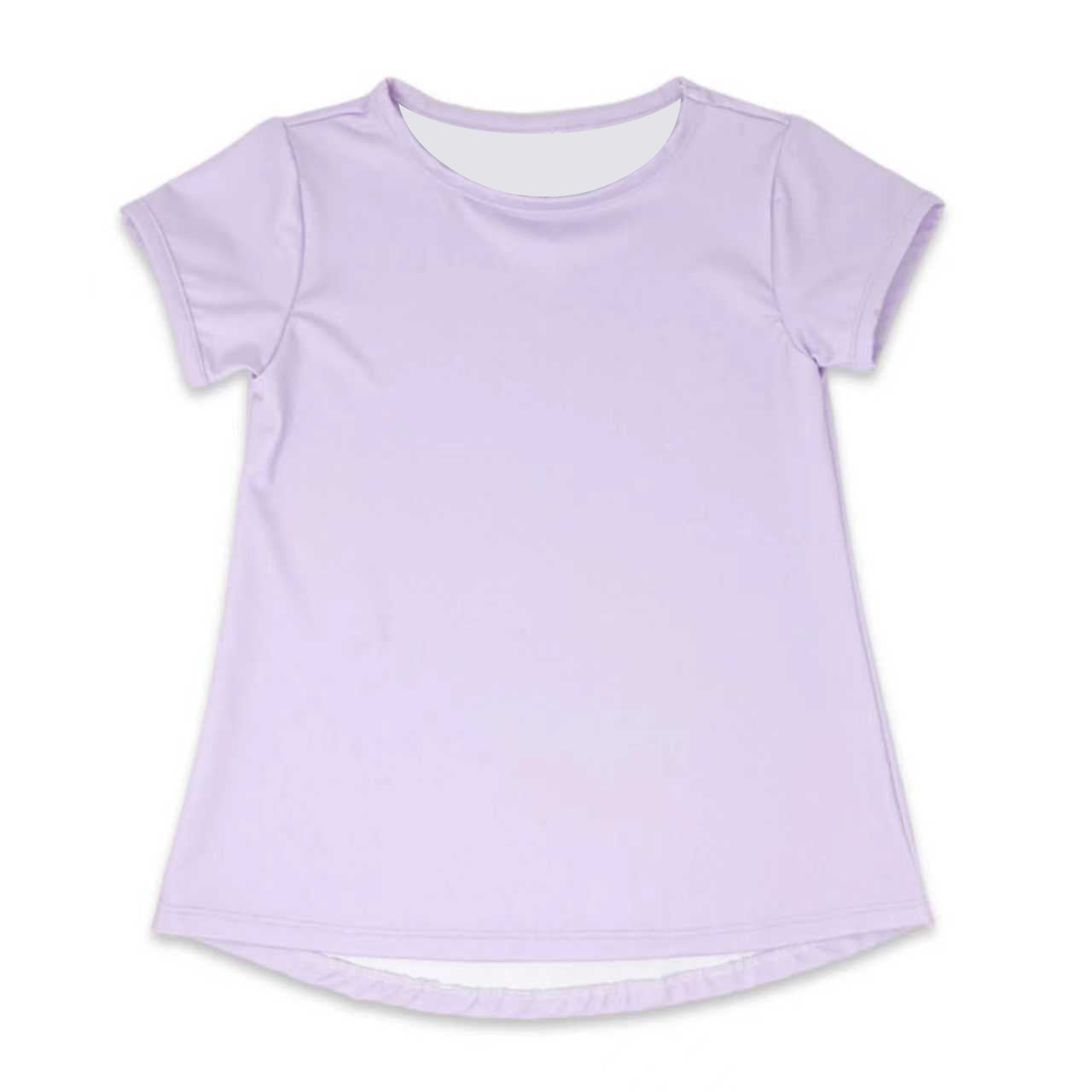 MOQ 5 PCS Preorder GT1453 Light Purple Short Sleeve Girls Yoga Tops 202511