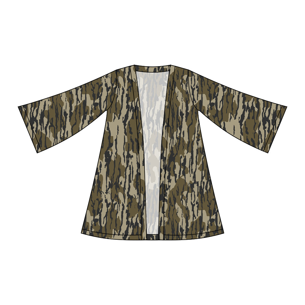 MOQ 5 PCS Preorder GT1497 Army Green Camouflage Cardigan Long Sleeve Girls Tops 202511