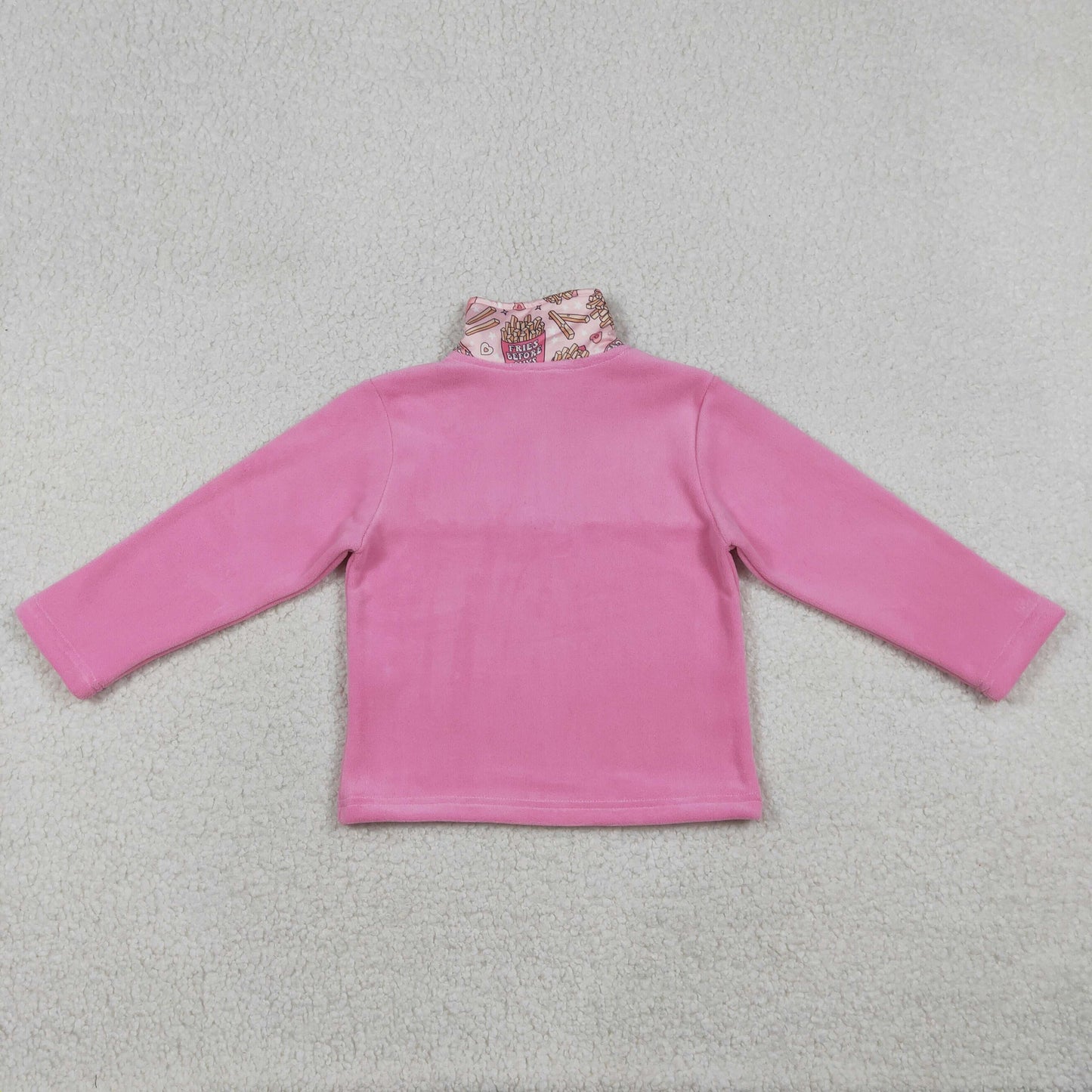 GT1504 Valentines Day Pink Plush Long Sleeve Girls Tops 202512 RTS