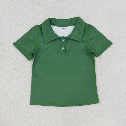 GT1727 RTS toddler girl clothes green print girl summer top yoga clothes