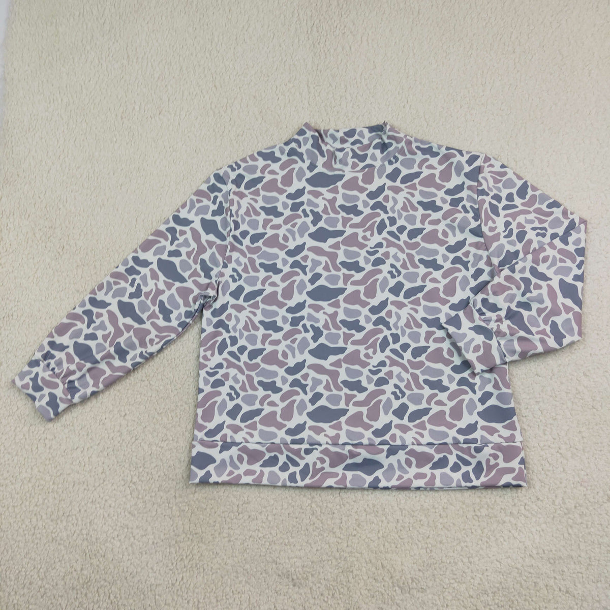 GT1816 Fashion Hunting Camo Middle Neckline Yoga Adult Women's Shirt Pullover
