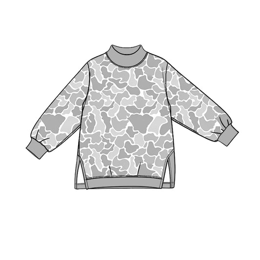 Preorder MOQ 5 pcs GLP3994 Hunting Camo Gray Yoga Girls Set