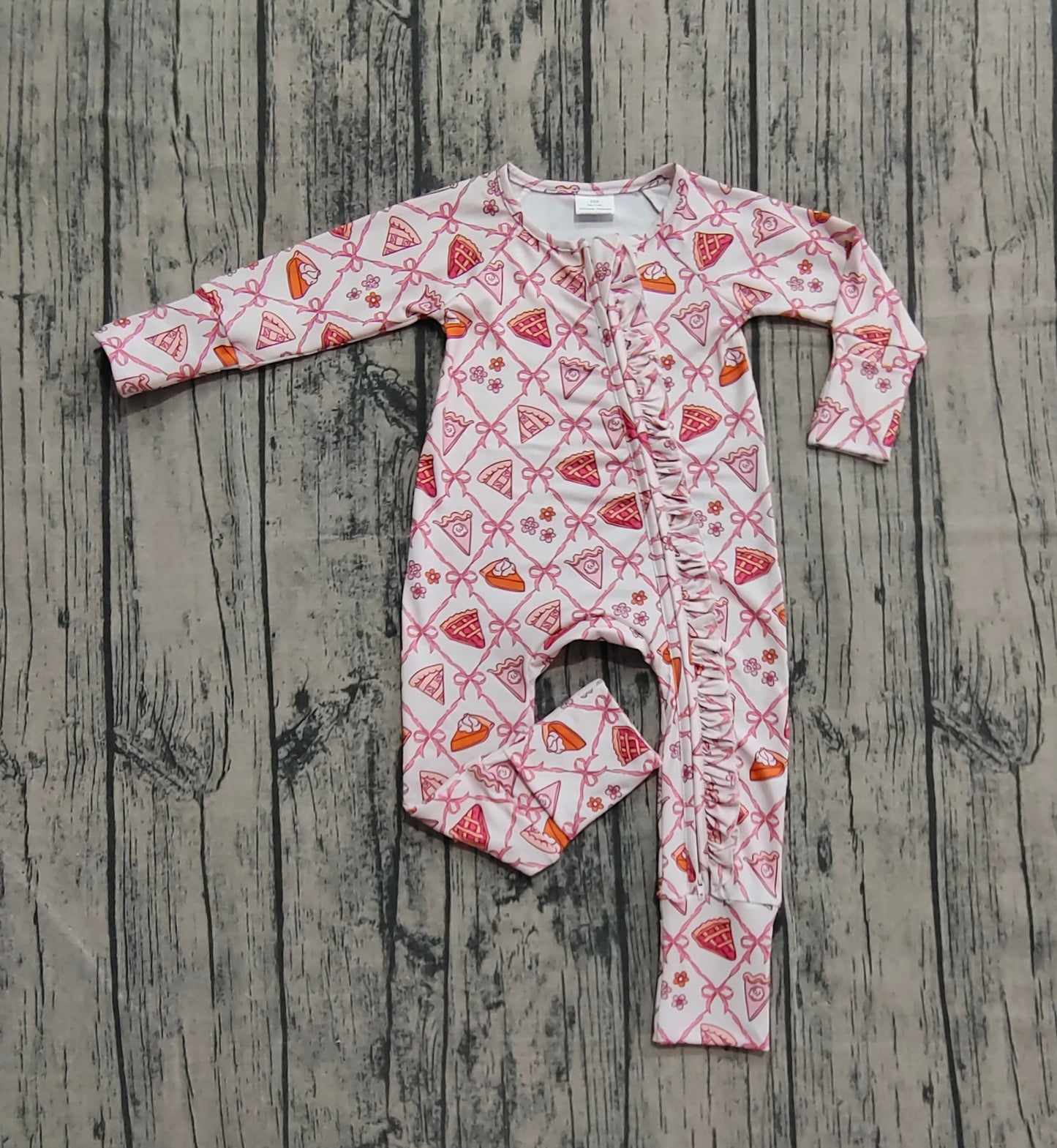 Preorder LR2594 Christmas Long Sleeve Girls Romper 202508