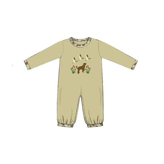 MOQ 5 preorder LR2859 Puppy Ducks Long-Sleeved Boys Romper 202510