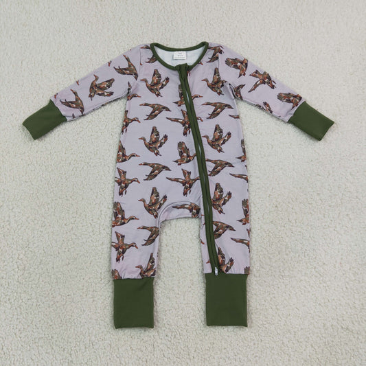LR3233 Duck Hunting Camo Baby Footie Sleepers Romper 202609 RTS