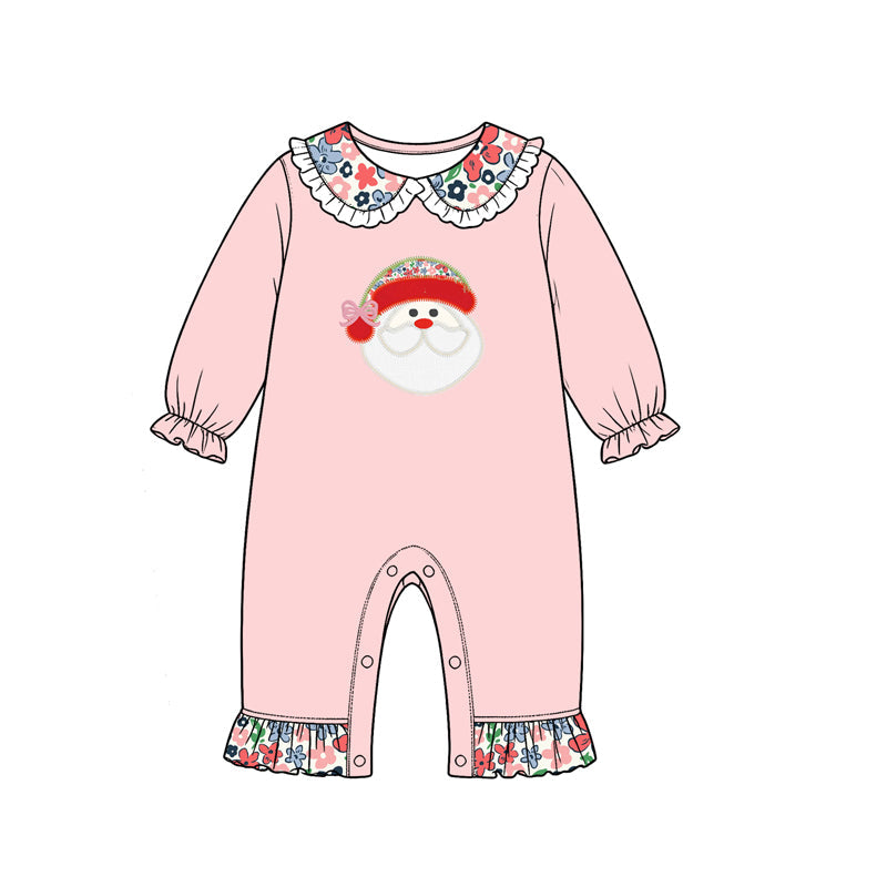 Preorder MOQ 5 pcs Each Style Christmas Santa Flower Kids Matching Clothes