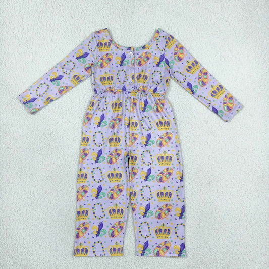 LR2828 Mardi Gras Dount Girl's Jumpsuit