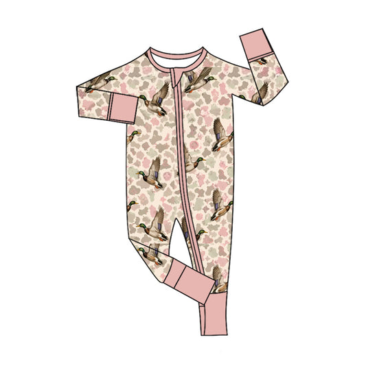 Preorder MOQ 5 pcs Each Style Mallard Ducks Camo Pink Kids Matching Clothes, Bags & Blanket