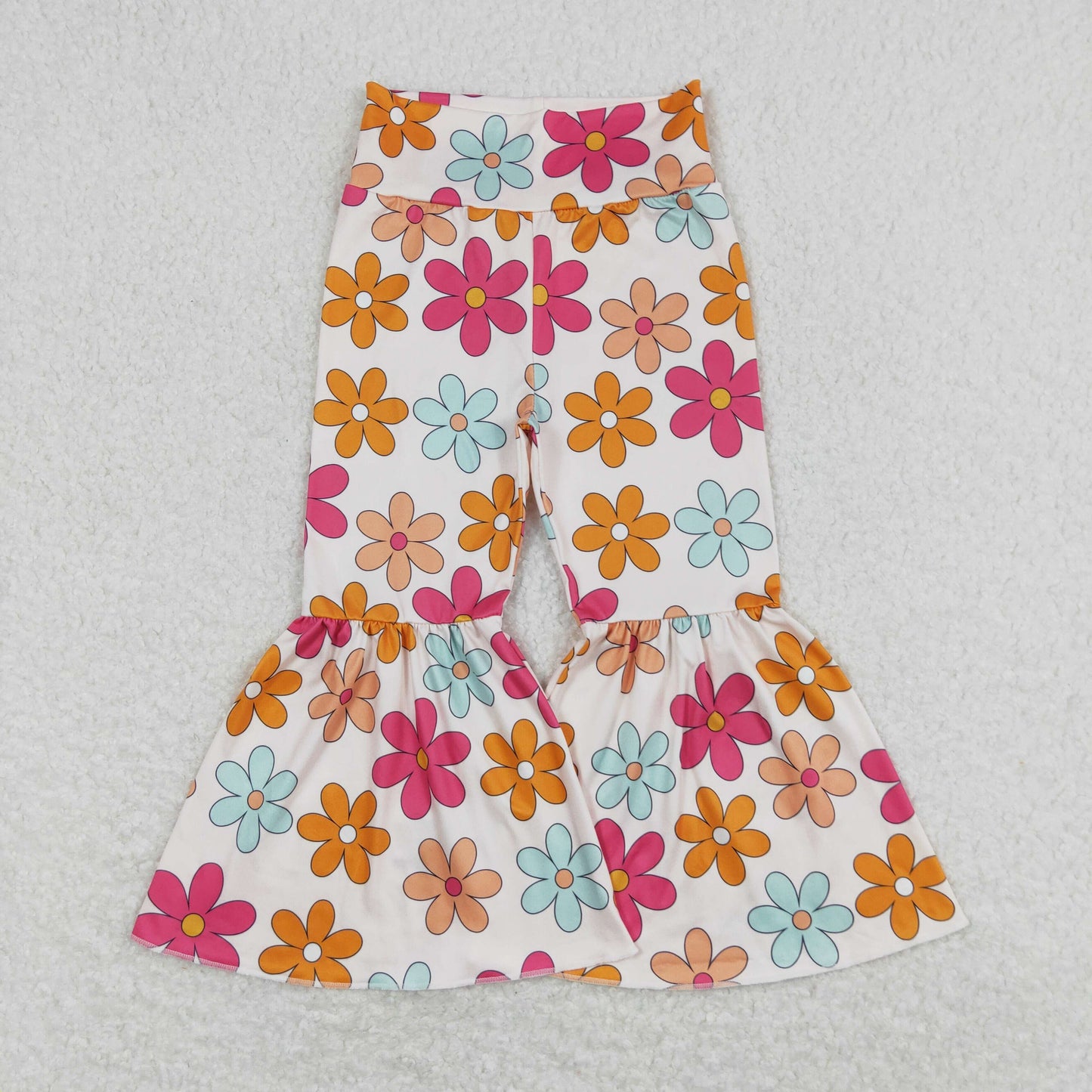 P0451 flower bell bottoms pants high quality girls clothes 20240401 RTS