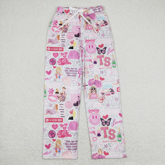 P0454 Adult female Taylor Swift Pink pants  Girls boutique outfit 202501