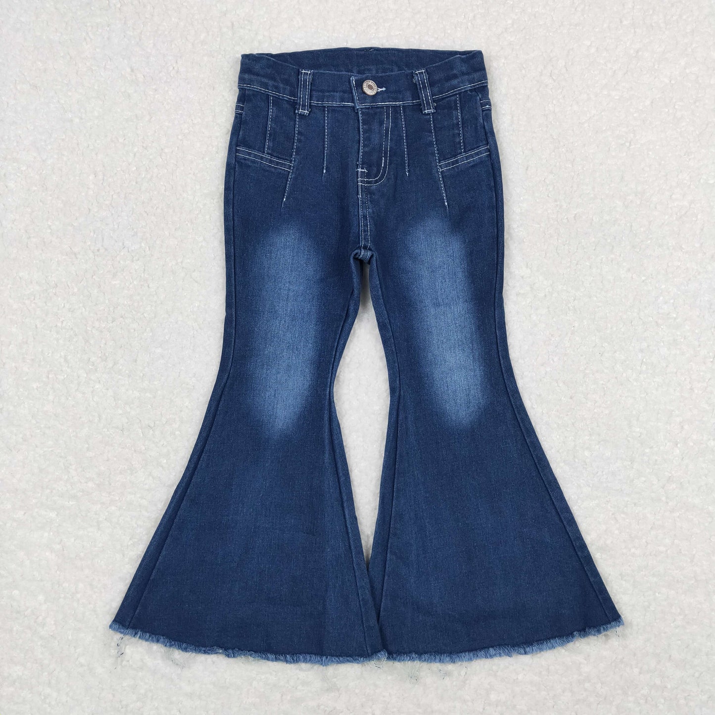 P0457 NO MOQ dark blue denim pants high quality girls jeans 20240408 RTS