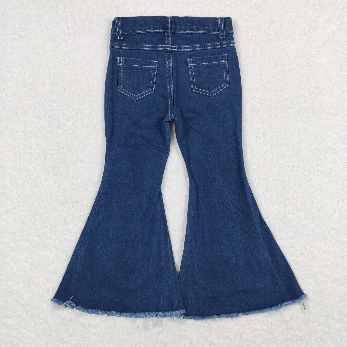 P0457 NO MOQ dark blue denim pants high quality girls jeans 20240408 RTS