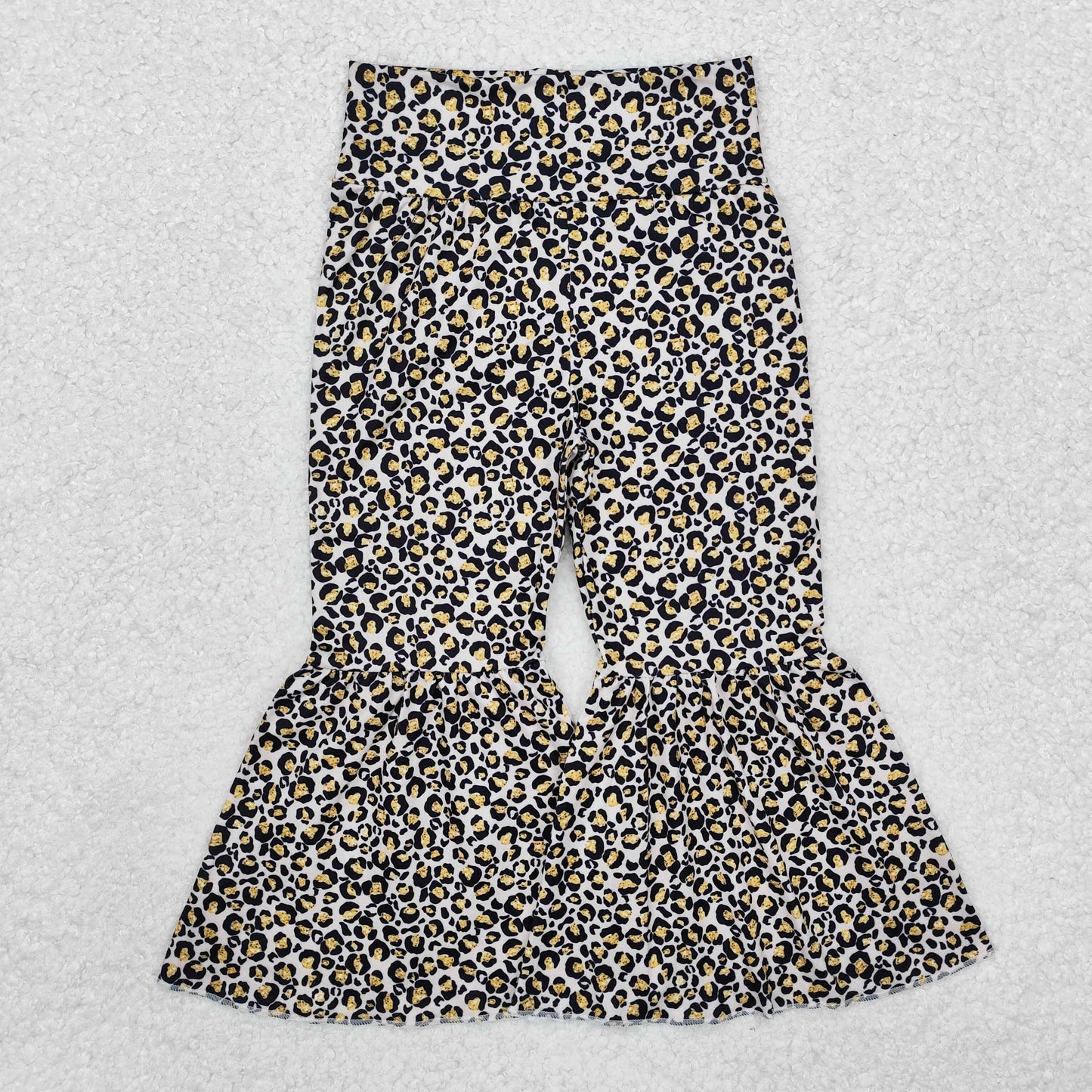 P0460 Girls Leopard Bell Bottom Pants RTS 202510