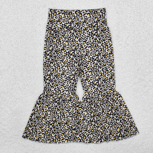 P0460  Girls Leopard Bell Bottom Pants RTS 202510