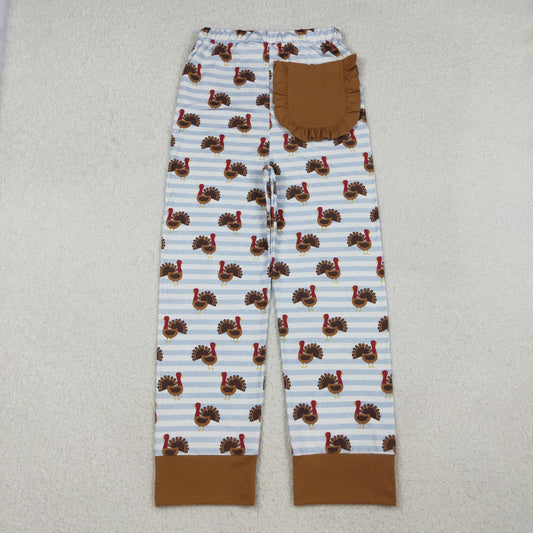 P0516 Adult Female Thanksgiving Turkey Long Pants High Quality 202510 RTS