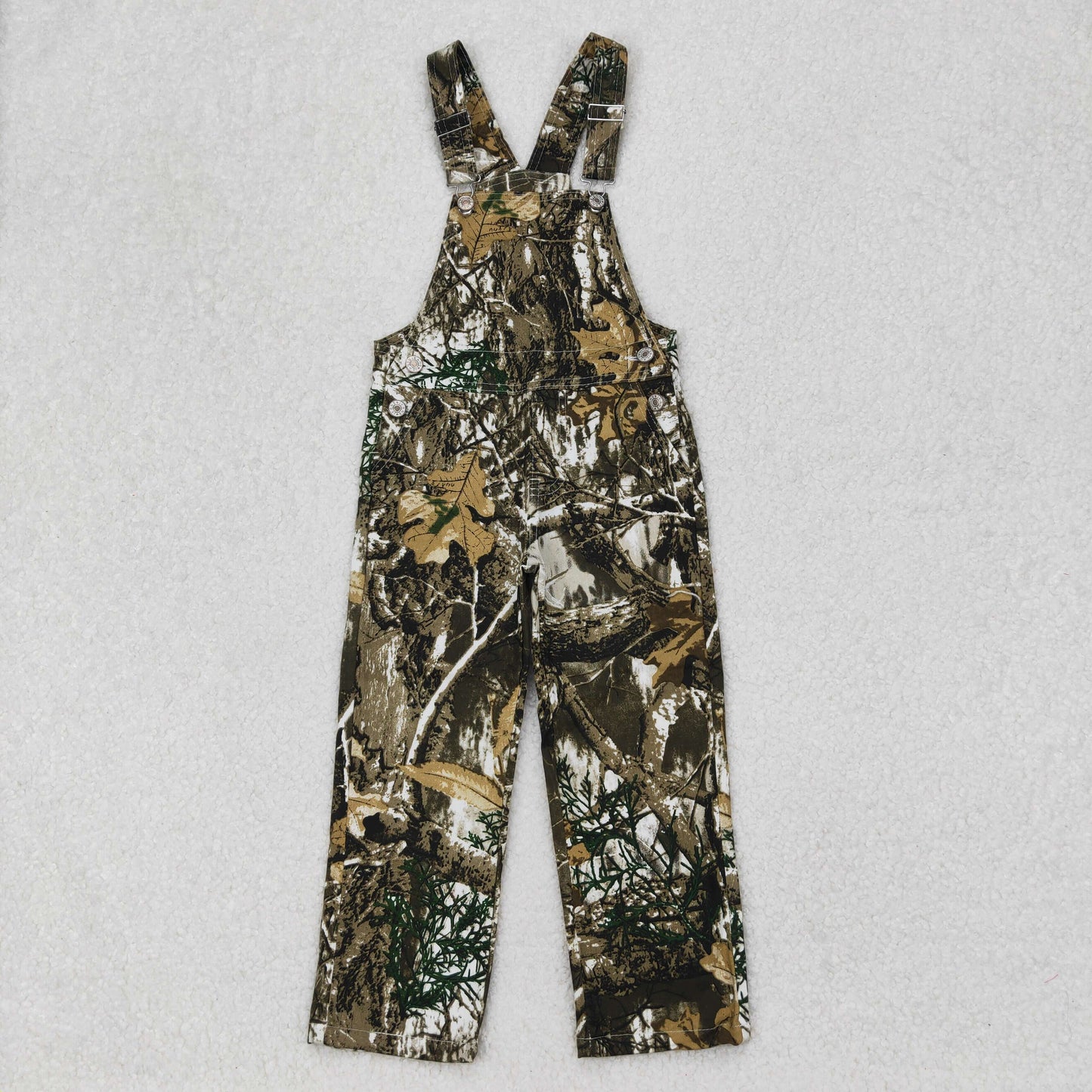 P0533 New Arrival Leaf camo strap denim pants overall jumpsuit 202503 RTS