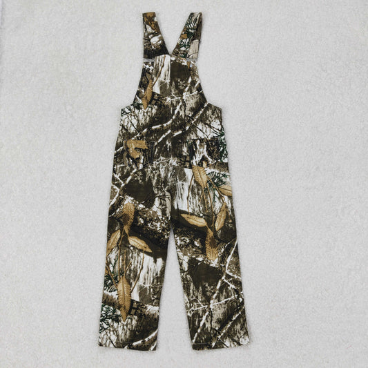 P0533 New Arrival Leaf camo strap denim pants overall jumpsuit 202503 RTS