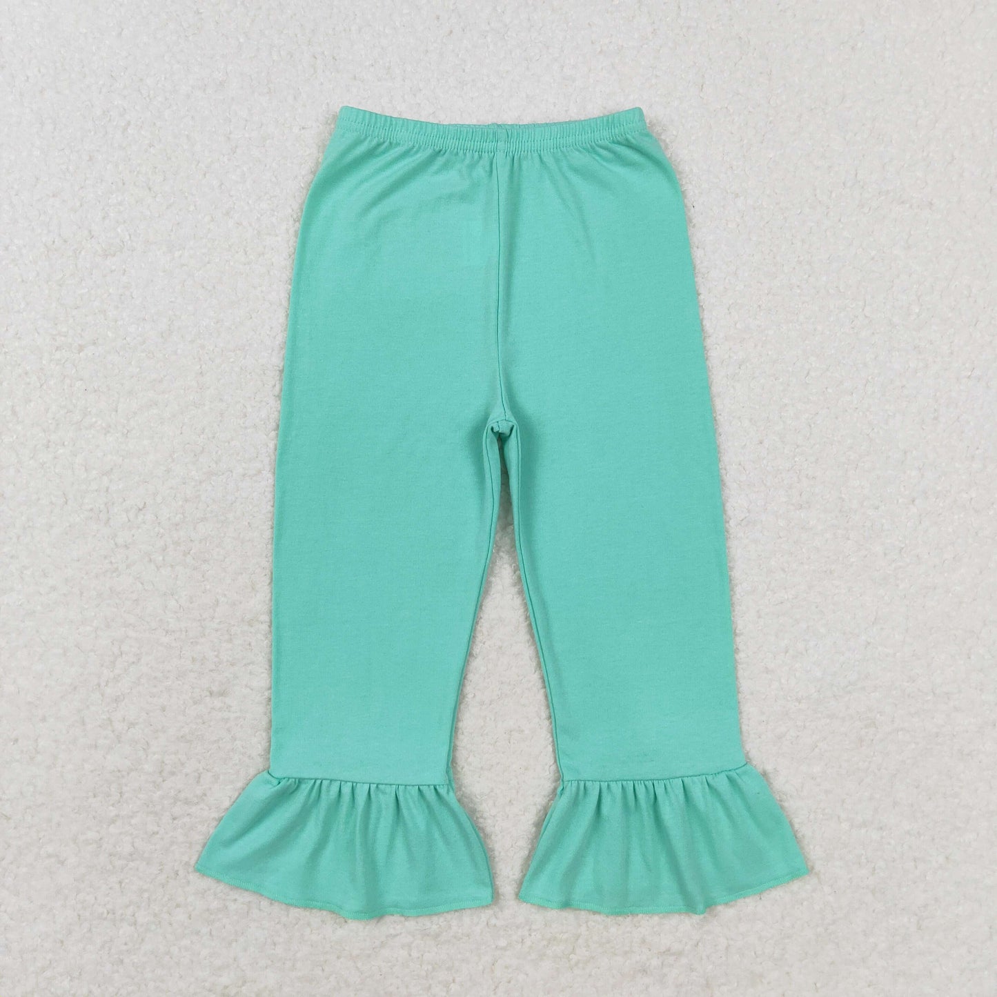 P0611 Baby Girl Clothes Green Ruffle Pants RTS Free Shipping Over 2KG