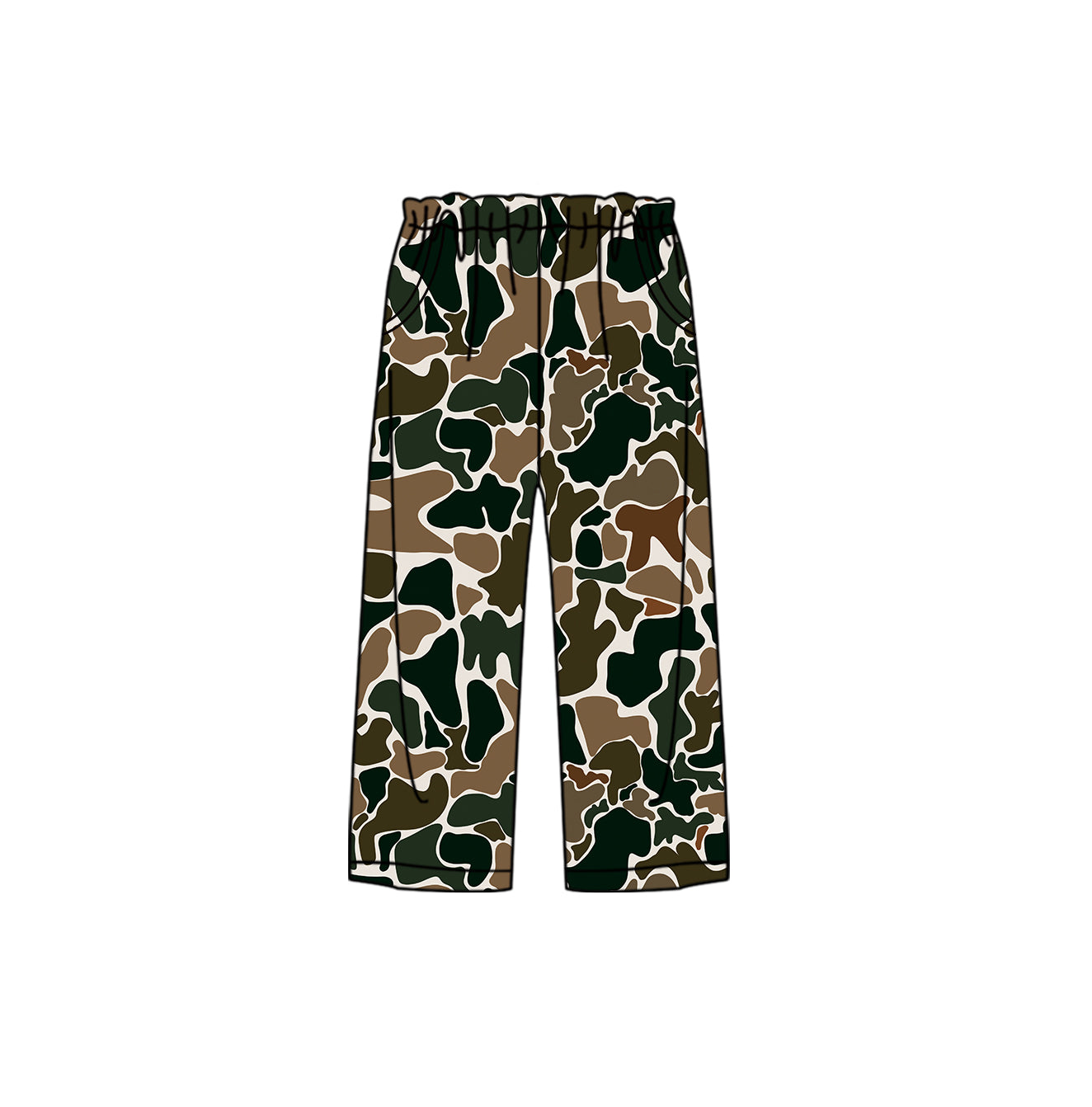 Preorder P0655 Adult female camouflage beige pants pajama pants