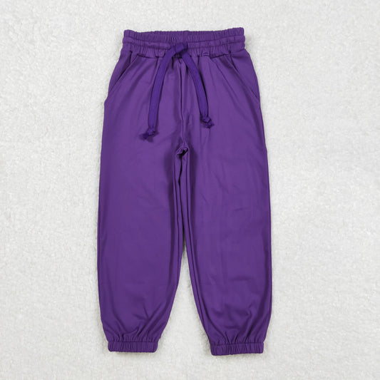 P0670 milk silk yoga pants girls boutique pants dark purple 202502 RTS