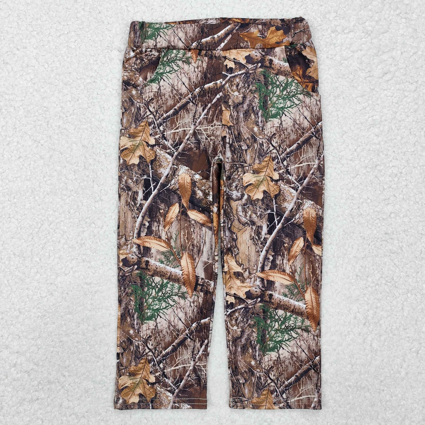 P0715 Branches Leaves Brown Boys Pants RTS 20241129