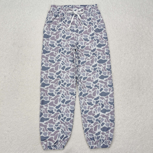 P0727  Adult female Grey Camo milk silk pants yoga boutique outfit 202501