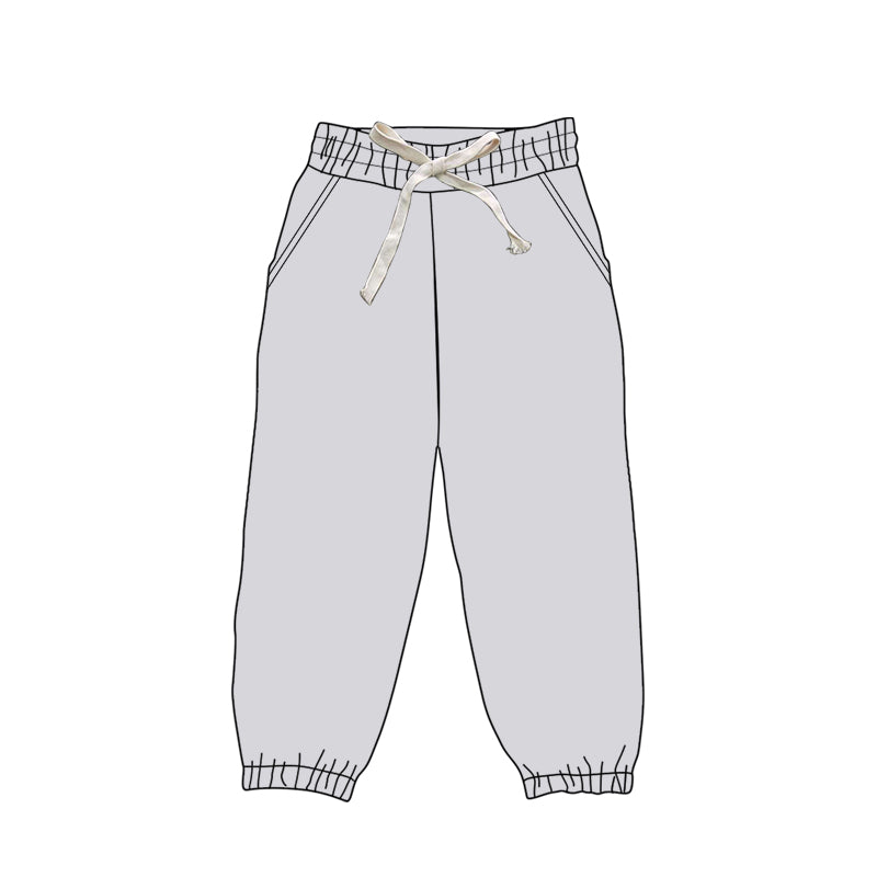 P0743 preorder Adult female pure grey milk silk pants yoga boutique outfit 20250104