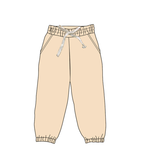 P0744 preorder Adult female pure yellow milk silk pants yoga boutique outfit 20250104