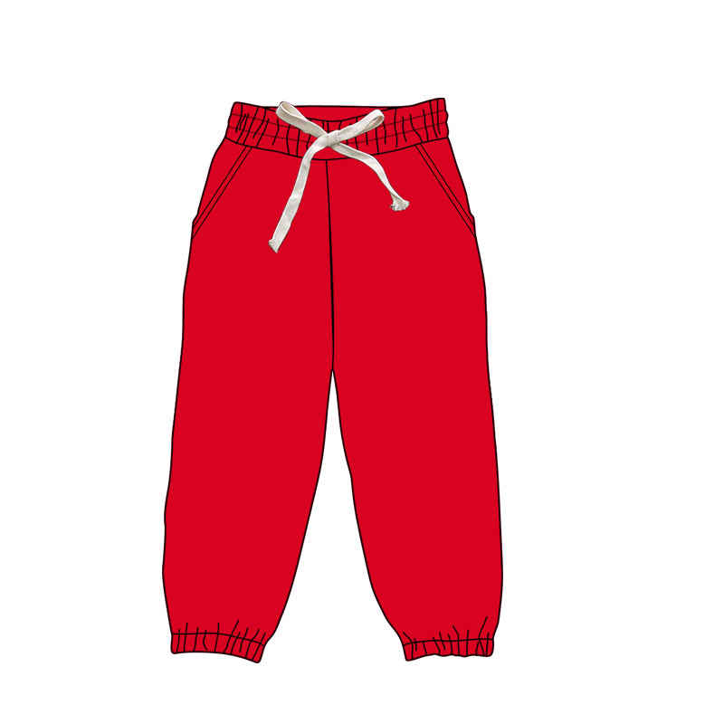 P0746 preorder Adult female pure red milk silk pants yoga boutique outfit 20250104