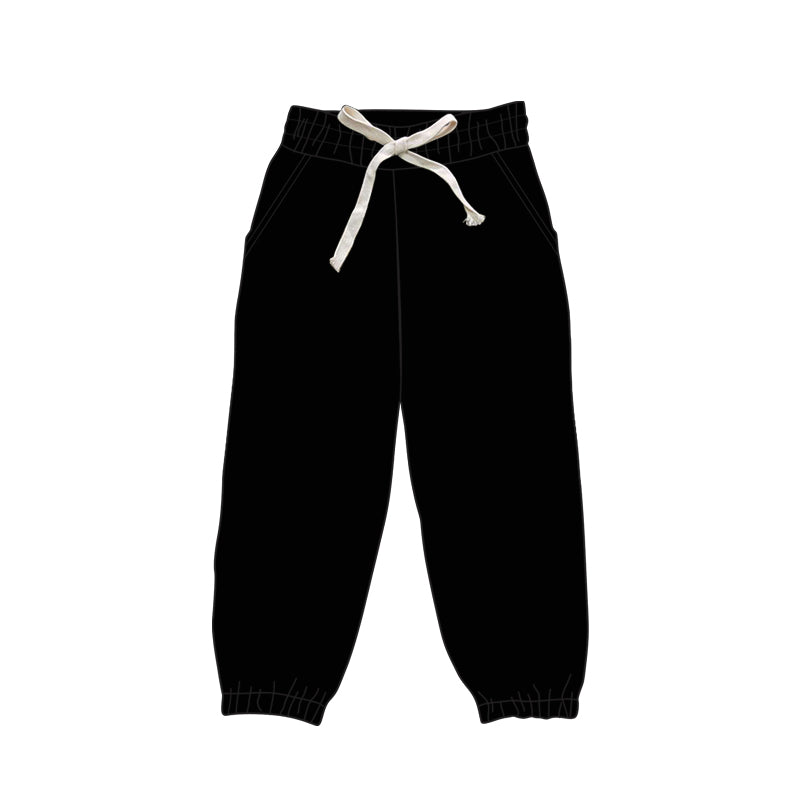 P0747 preorder Adult female pure black milk silk pants yoga boutique outfit 20250104