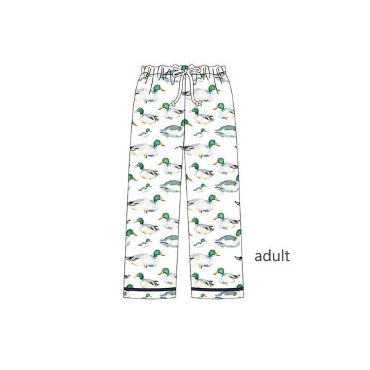 P0778 preorder adult female boutique duck hunting white green pants 202506