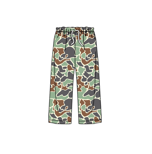 P0805 preorder Adult Women Pea Green Camouflage Pants 202508