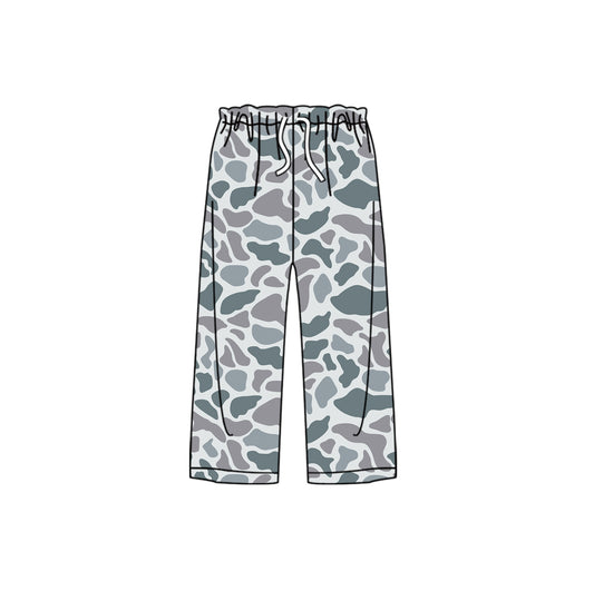 P0806 preorder Adult Women Gray Camouflage Pants 202508