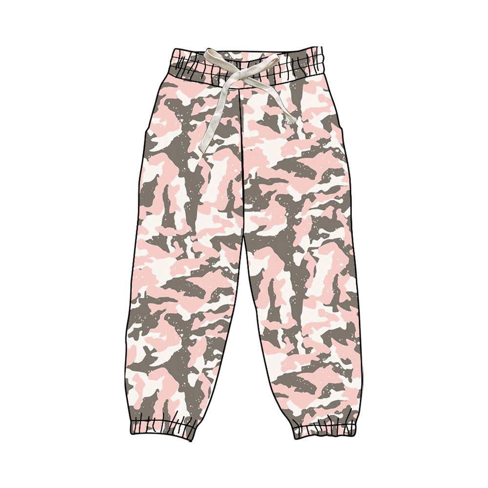 P0829 preorder Adult Women Pink Camouflage Yoga Pants 202508
